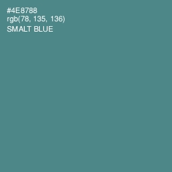 #4E8788 - Smalt Blue Color Image